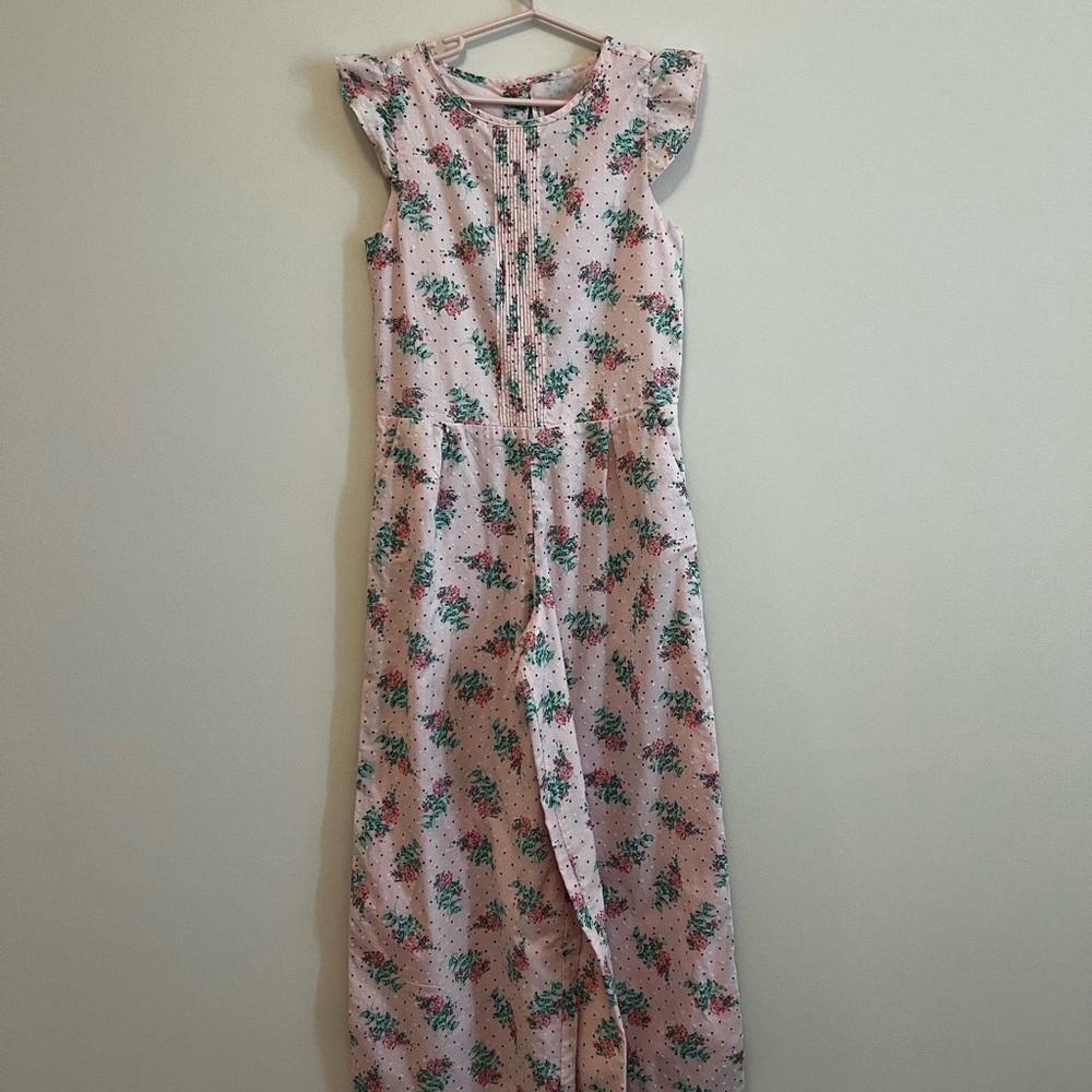 Janie and Jack Floral Jumpsuit